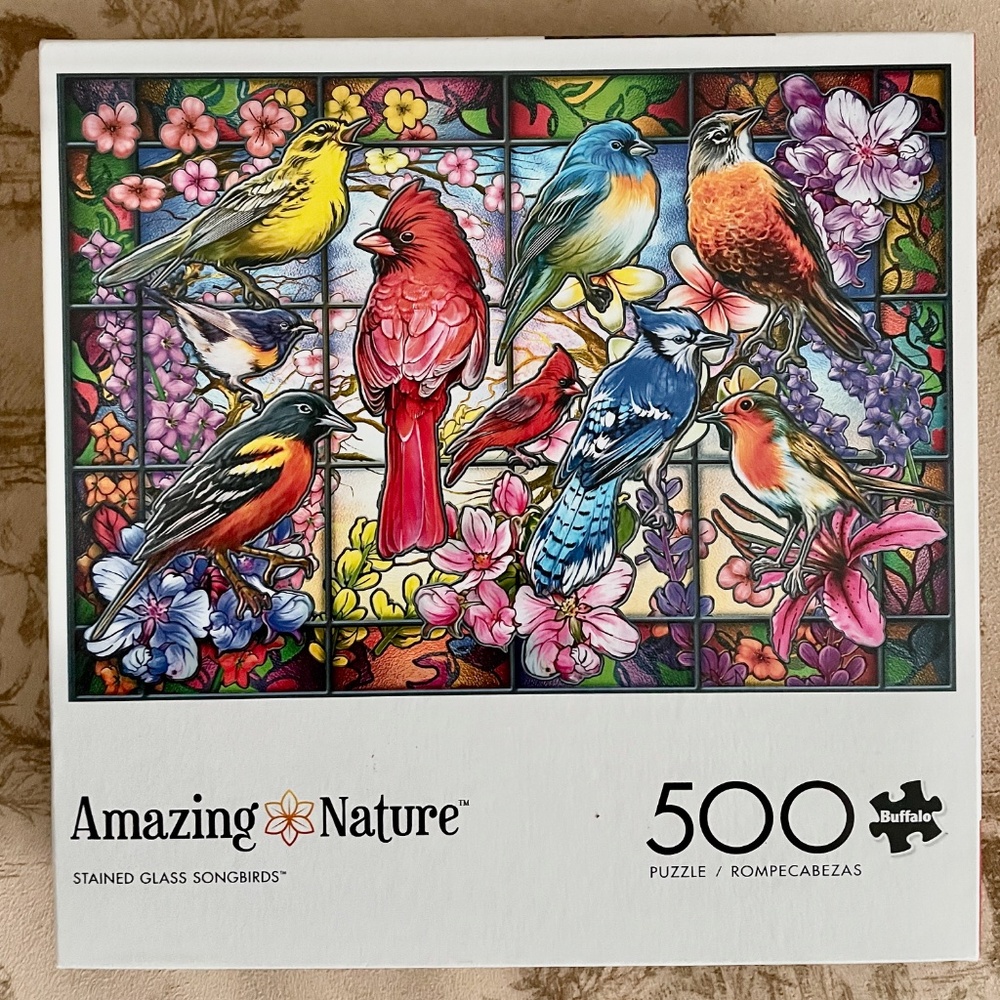Buffalo Games Amazing Nature Birds 500 Piece Puzzles - New